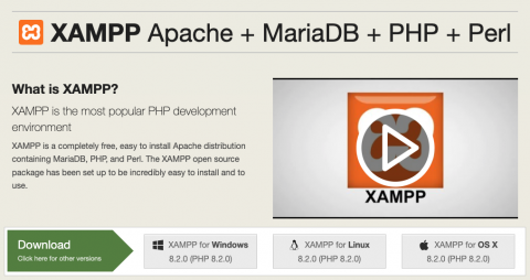 XAMPP is an easy to install Apache distribution containing MariaDB, PHP and Perl.