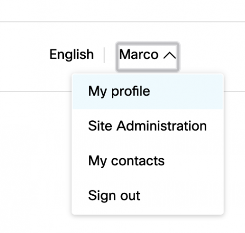 Webex Profile