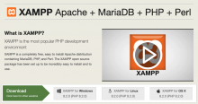 XAMPP is an easy to install Apache distribution containing MariaDB, PHP and Perl.